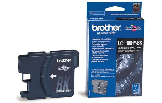 765236 Brother LC1100HYBK Blekk Brother LC1100HYBK sort 